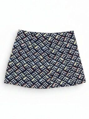 Zara Trafaluc Geometric Jacquard Tapestry Mini Skirt - Size Medium